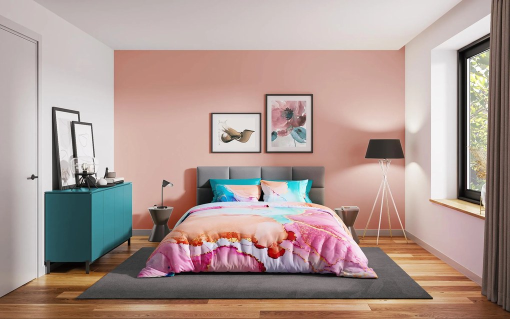 2 части, 150/220 см.; Ранфорс 100 памук Спално бельо 03313