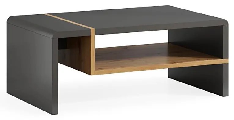 Холна маса FRED антрацит/дъб artisan