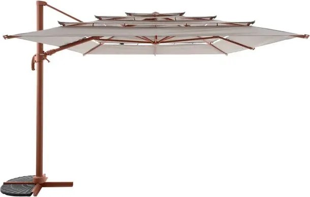 Градински чадър със странична стойка Hesperide Melhia Multi, Накланящ се - Махагон
