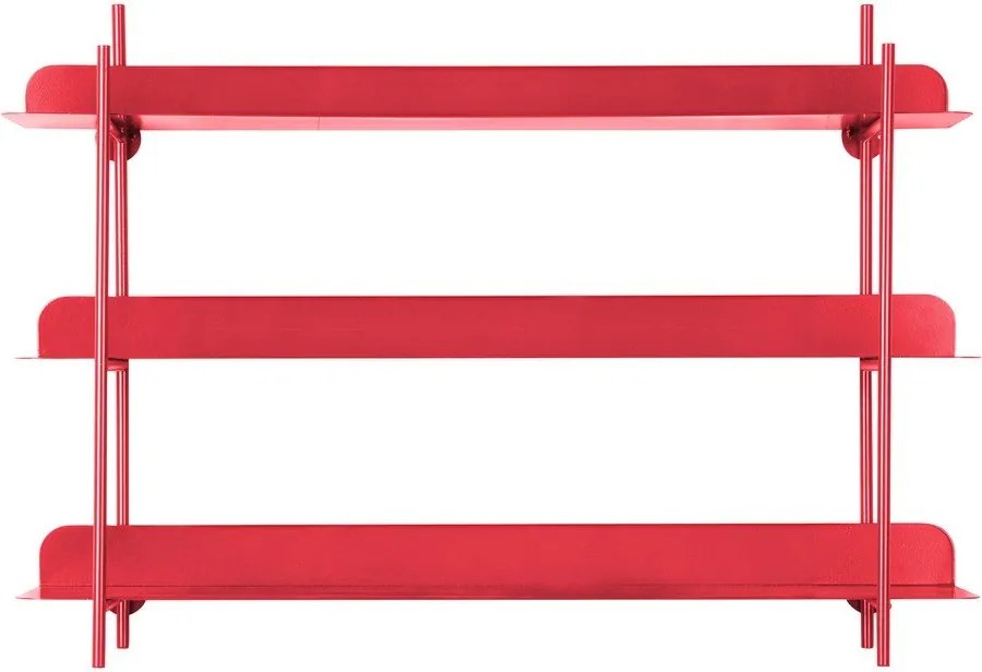 Червен на няколко нива метален стенен рафт 60 cm Cool Retro – PT LIVING