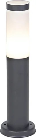 Антрацитно сива лампа за стълб 45 см IP44 - Rox