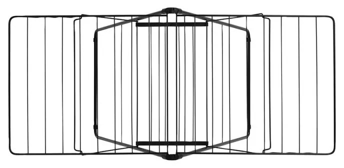 Сушилник за дрехи Brabantia Hangon 1004165, 20 м, 6 закачалки, Регулируем, Заключване за деца, Черен/мат