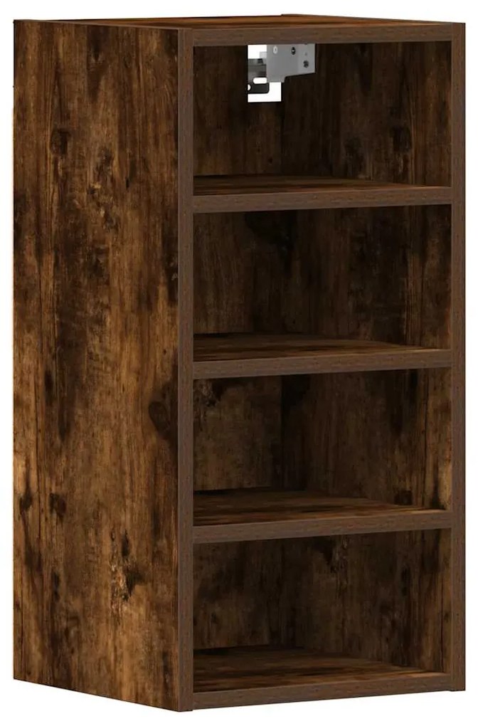 854170 vidaXL Висящ шкаф "Рига" опушен дъб 30x29,5x60 см Инженерно дърво