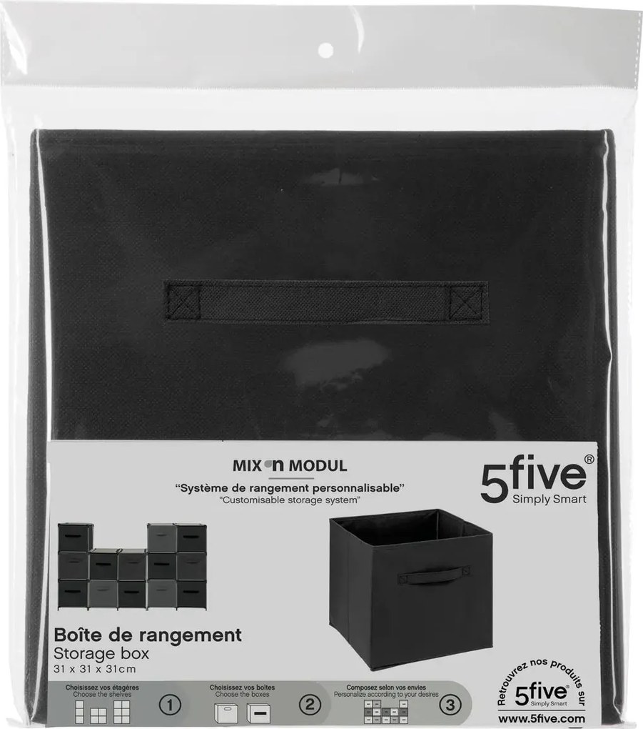 Кутия за съхранение 5five Mix & Modul Entry-level, 31x31 cm - Сив
