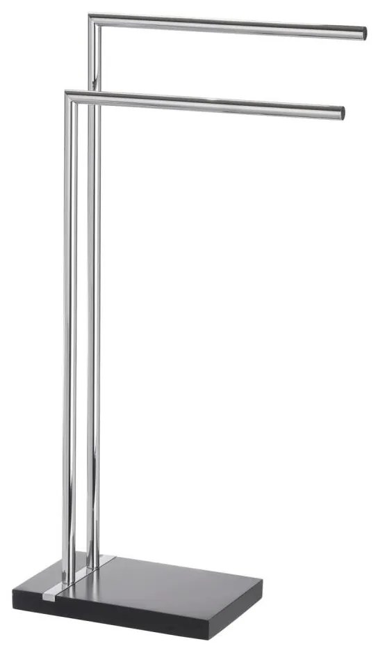 WENKO 20461100 - Стойка за кърпи NOBLE 45,5x82 cm хром/черна