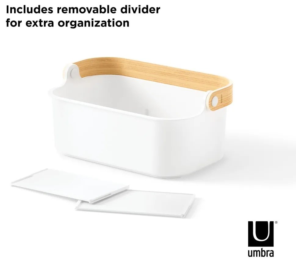 Бял пластмасов органайзер за баня Bellwood - Umbra