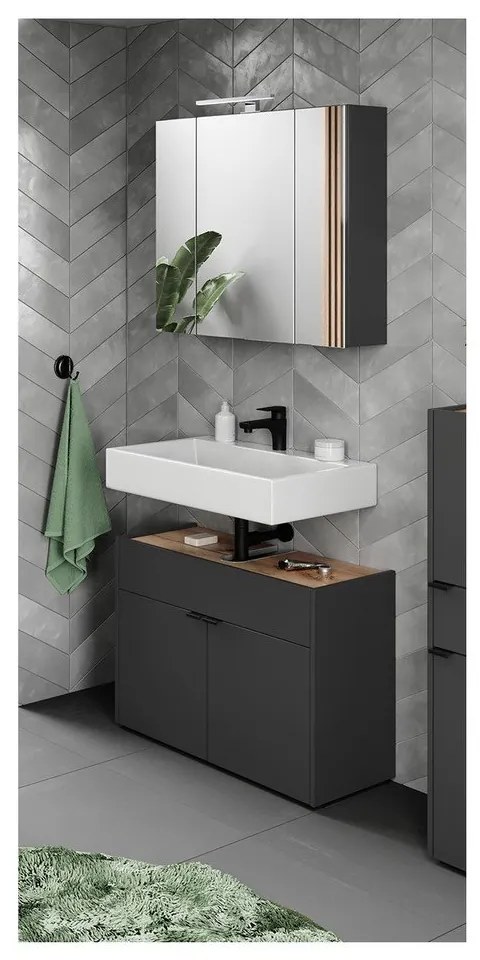 Антрацитен комплект за баня Forano – Germania