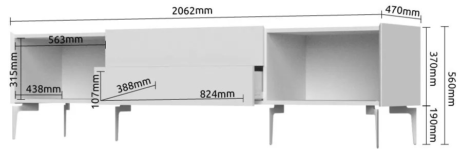 ТV шкаф Spike II max