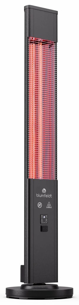 Blumfeldt Heat Guru Plus 3000, външно и вътрешно лъчисто отопление, 3000W, 3 степени на нагряване, дистанционно управление