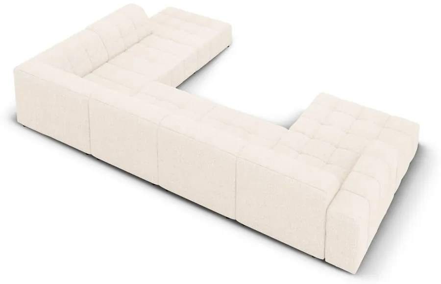 Кремав ъглов диван (десен ъгъл/U-образна форма) Chicago - Cosmopolitan Design