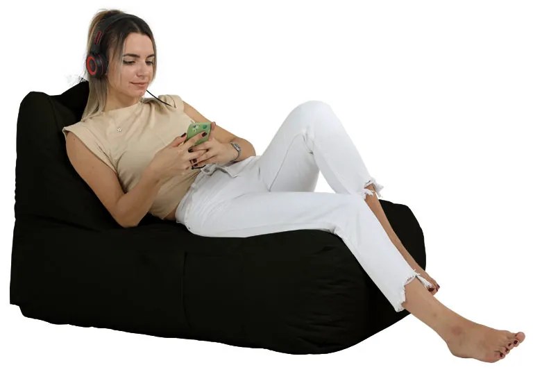 Градински пуф Trendy Comfort Bed Pouf, цвят Черен