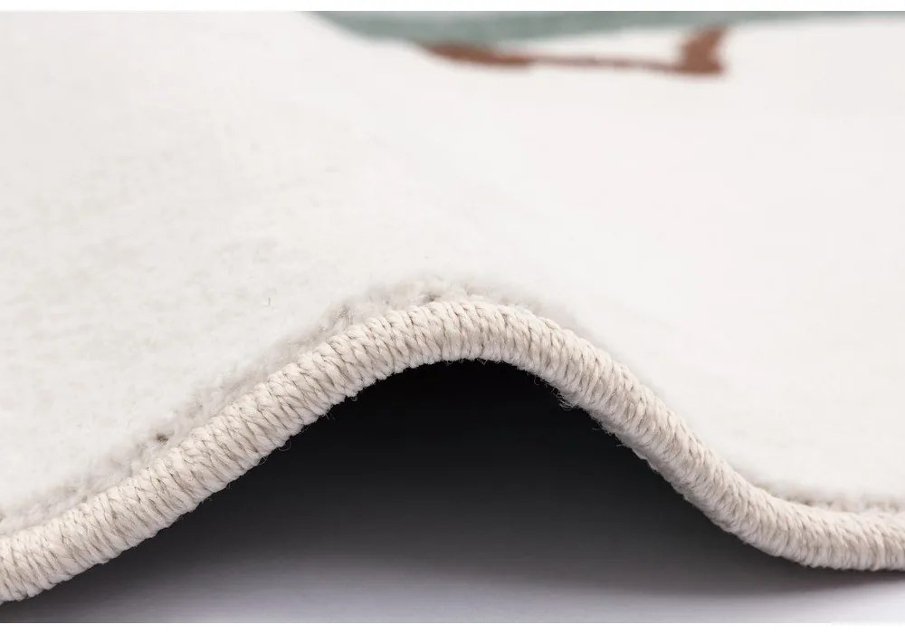 Детски килим в цвят мента и слонова кост ø100 cm Avocado Mint – FD