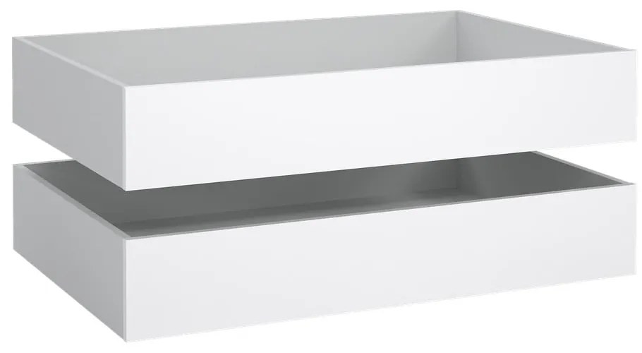 Бели чекмеджета за под леглото в комплект от 2 бр. Naia – Tvilum