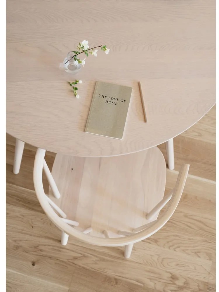 Кръгла маса за хранене с плот от дъб 115x115 cm Yumi - Rowico