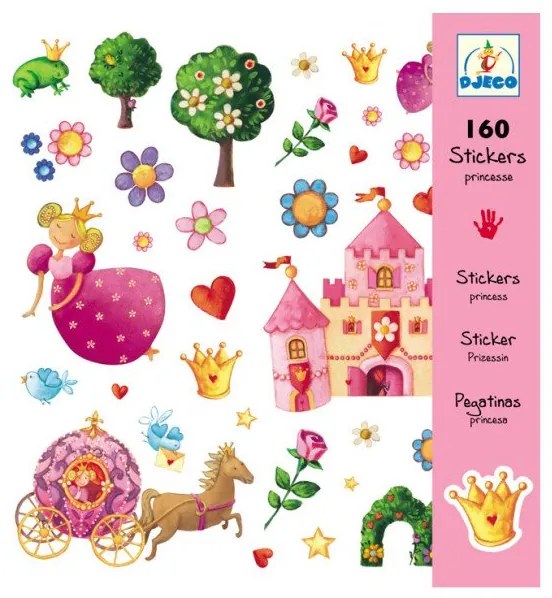 Djeco - Стикери Принцеса Маргарита 160 броя DJ08830