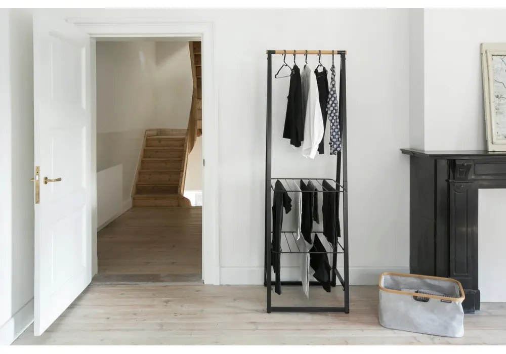 Черна стоманена стойка за дрехи Linn – Brabantia