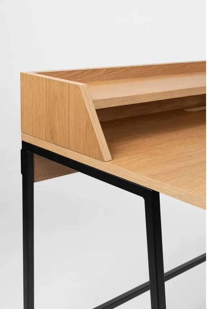 Работна маса с дъбов плот 60x120 cm Giorgio – White Label