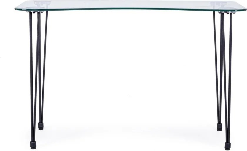 Работна маса със стъклен плот 60x120 cm Rondo – Bizzotto
