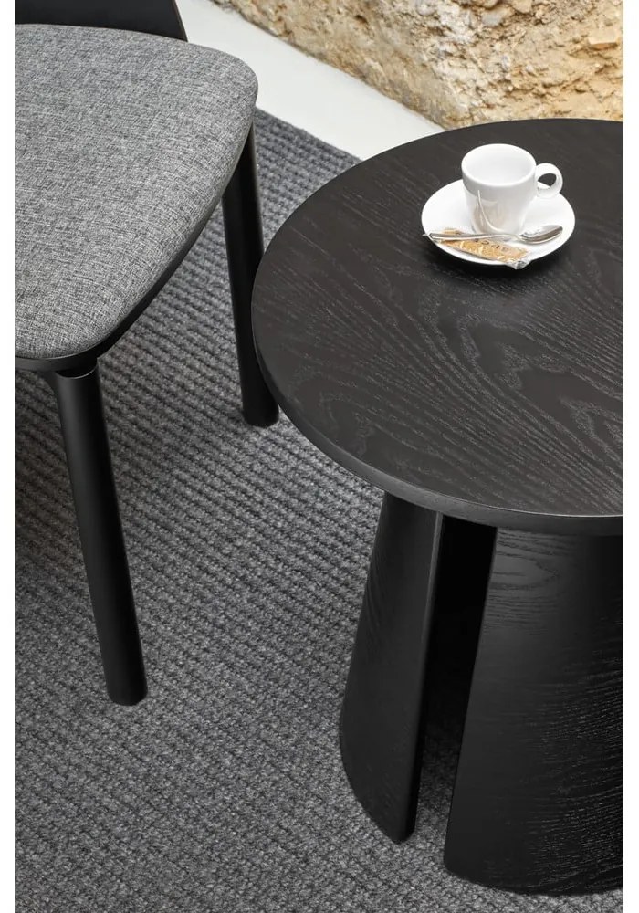 Черна масичка за кафе , ø 50 cm Cep - Teulat