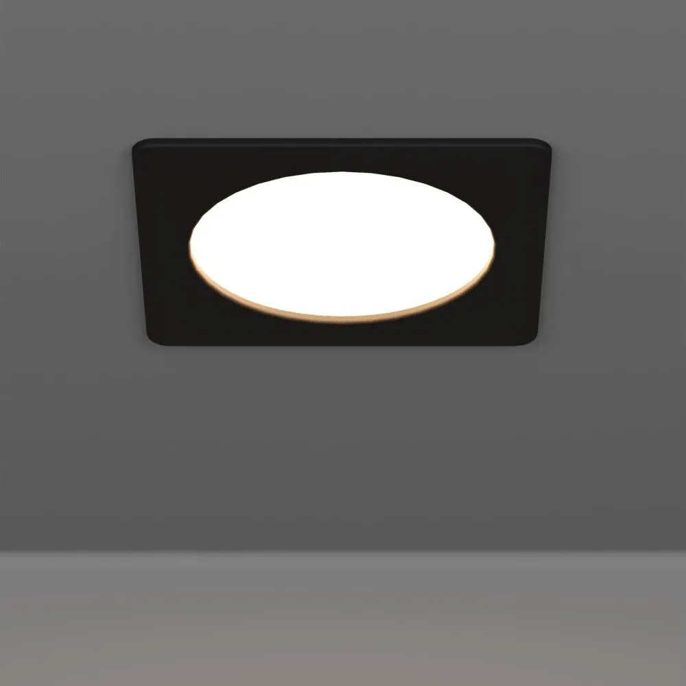 Eglo 901391 - LED вградено таванно осветително тяло FUEVA LED/6,3W/230V 11,9x11,9 cm черно