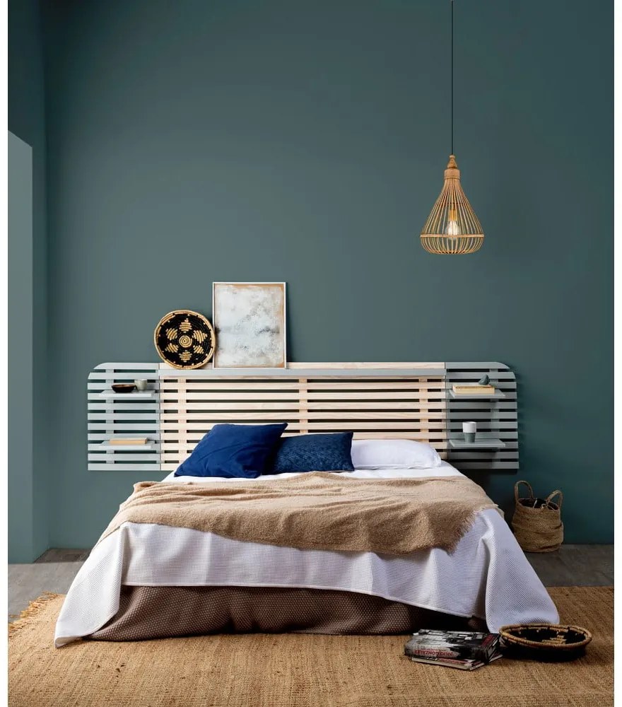 Светлосива/натурална табла от бор 240x62 cm Dimas - Marckeric