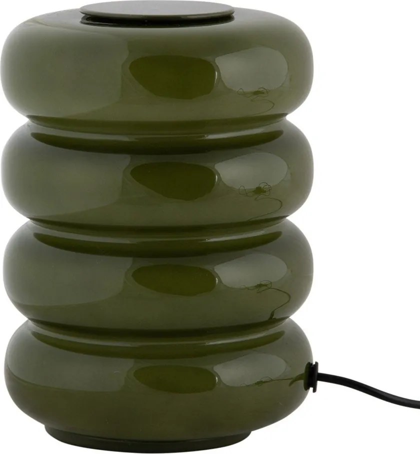 Стъклена LED настолна лампа в цвят каки (височина 16,5 cm) Aro – Leitmotiv