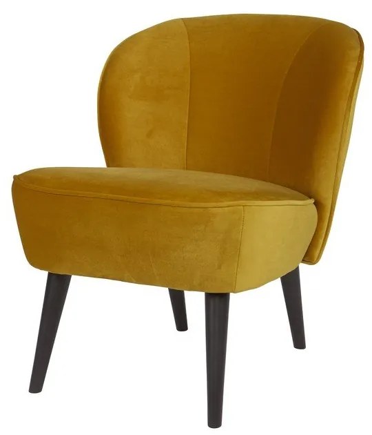 Стол в цвят горчица Sara - WOOOD