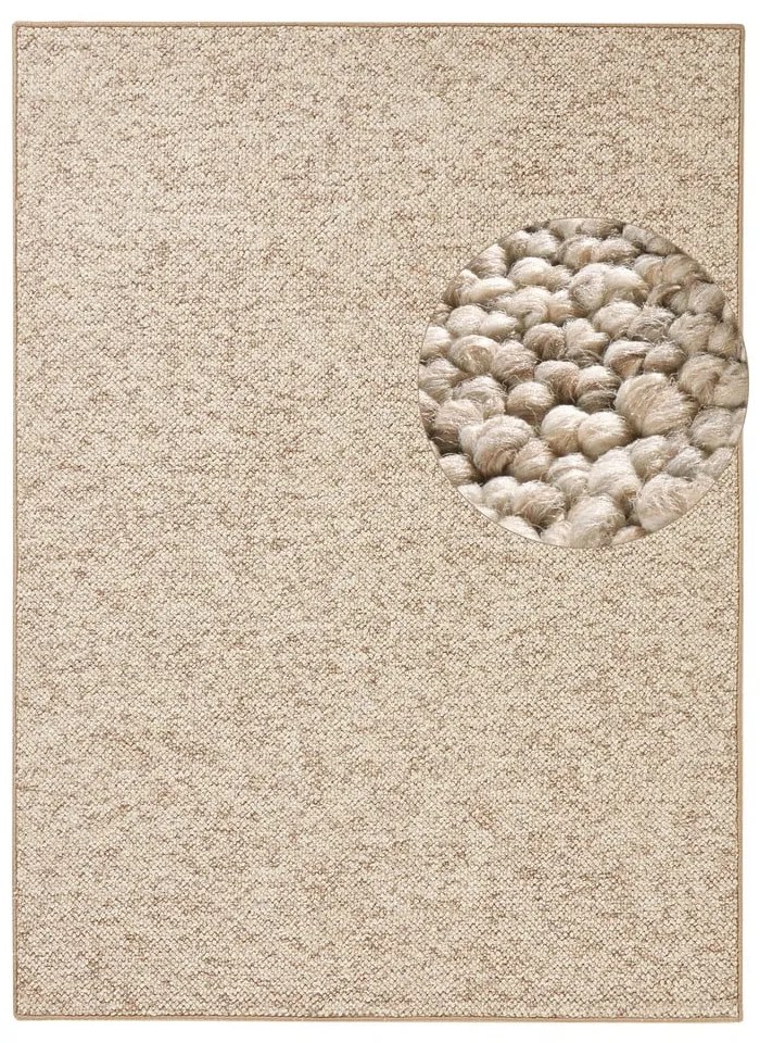Светлокафяв килим 60x90 cm Wolly – BT Carpet