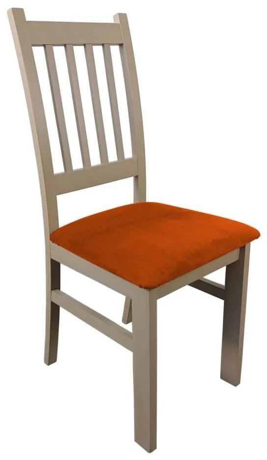 Трапезен стол SIMON бук/оранжев