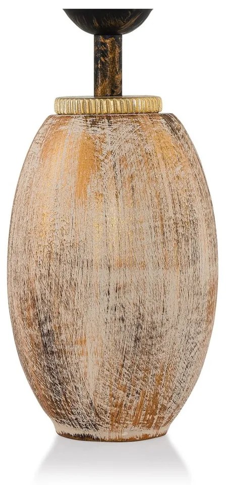 Кремава/ в златист цвят настолна лампа с текстилен абажур (височина 50 cm) Yakamoz – Opviq lights