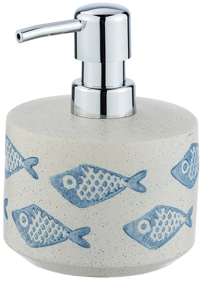 Синьо-бял дозатор за кремообразен сапун , 475 ml Aquamarin - Wenko