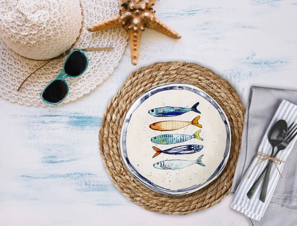 Десертна чиния LA MEDITERRANEA Peixe , 20 cm, порцелан