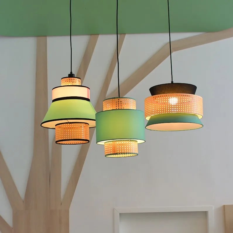 Висяща таванна лампа Nisyros singlelight-Menta