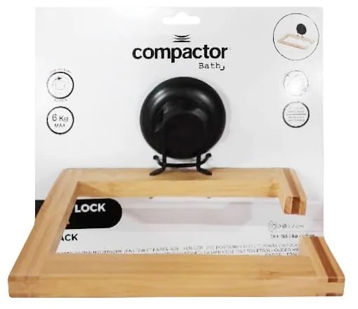Бамбукова самозадържаща се поставка за тоалетна хартия Bestlock SPA - Compactor