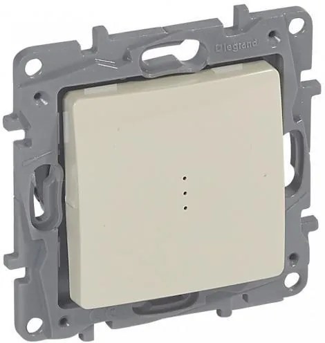 Legrand Двуполюсен ключ с LED индикация цвят крем Niloe  - 664618