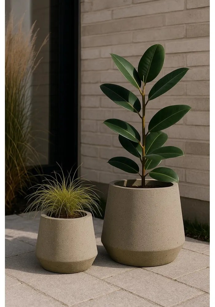Комплект от две бетонни саксии - Bonami Selection