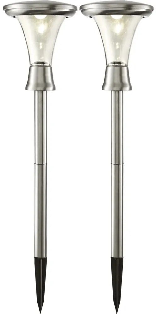 Комплект от 2 външни слънчеви LED светлини, височина 47 см Turin - Star Trading