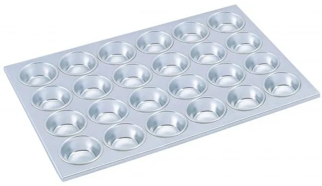 Алуминиева форма за мъфини 53x36xh3см 24бр. (HY503) - Horecano