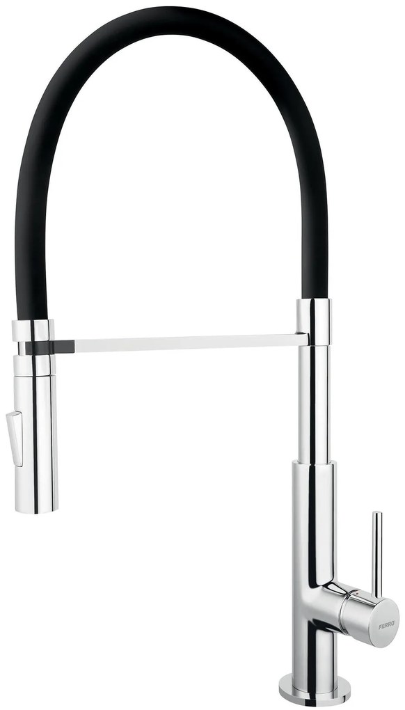 Стоящ смесител за кухня, Ferro, BLE4B, с подвижен PVC чучур