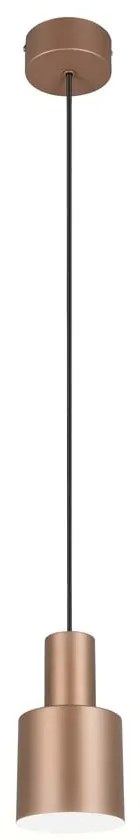 Кафяво висящо осветително тяло с метален абажур ø 12 cm Agudo – Trio