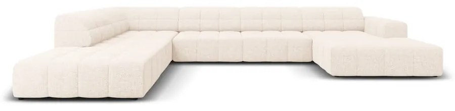 Кремав ъглов диван (ляв ъгъл/"U") Chicago - Cosmopolitan Design