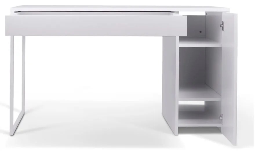 Бяла работна маса Prado - TemaHome