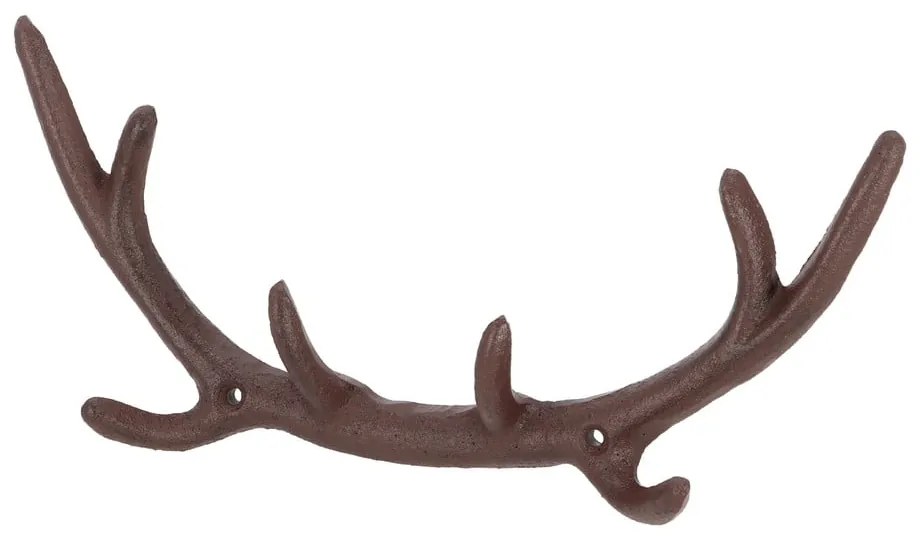 Кафява метална стенна закачалка Antlers – Esschert Design