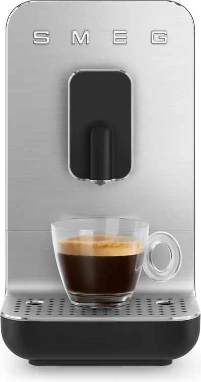 Еспресо машина SMEG Collezione BCC11BLMEU, 1350 W, 19 bar, 1.4 л, 8 функции, Вградена мелачка, Черен