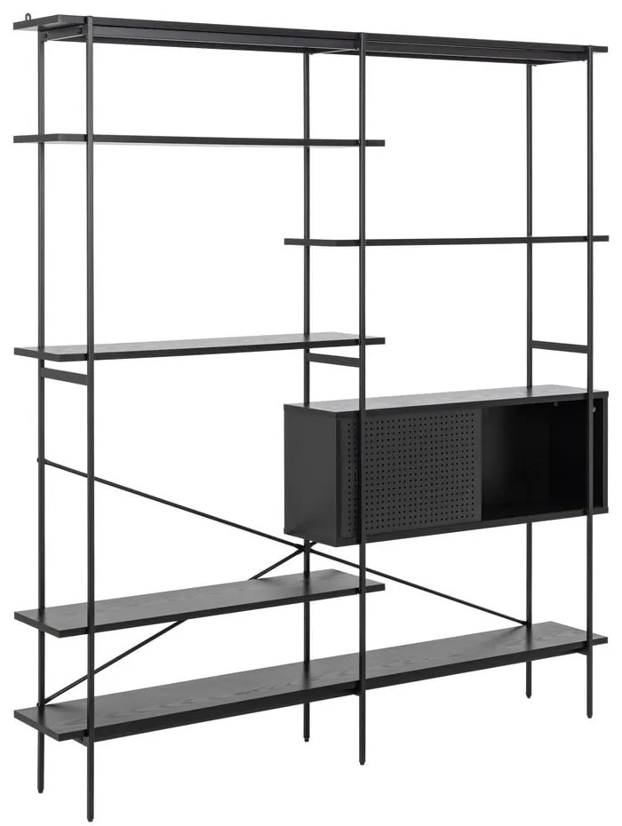 Черна библиотека 172x188x27 cm Angus – Actona