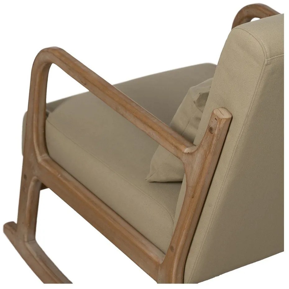 Бежово люлеещо се кресло Weave – Ixia