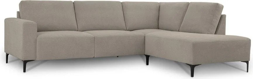 Светлокафяв шенилов ъглов диван (десен ъгъл/L форма) Fabian – Scandic