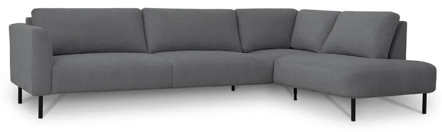 Тъмносив ъглов диван (десен ъгъл) Hero – Scandic