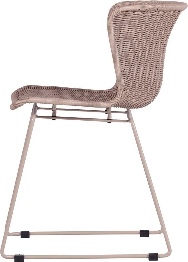 Бежови градински столове в комплект 2 бр. от изкуствен ратан Wings – WOOOD