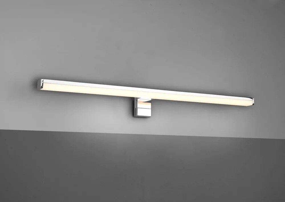 LED лампа за стена в блестящо сребристо (дължина 60 см) Lino - Trio